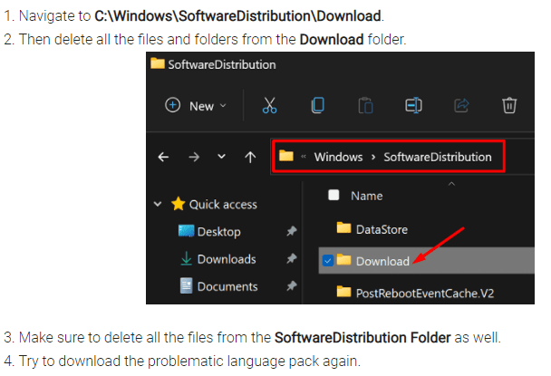 windows 11 Software Distribution folder
