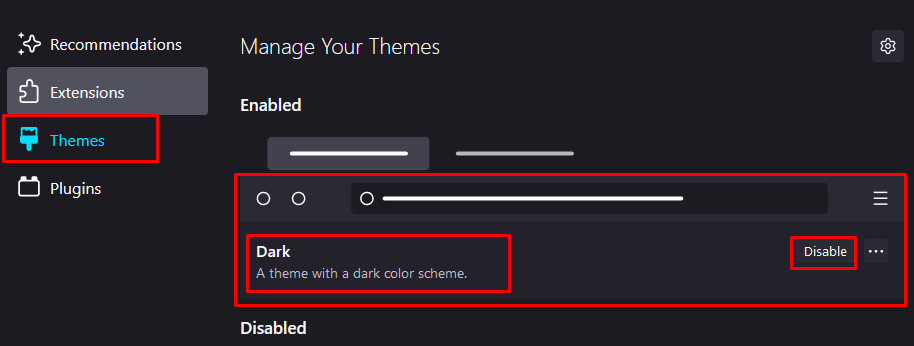 Enable Dark Mode Firefox