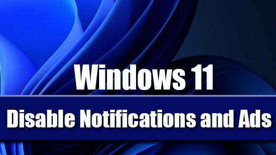 How to Turn off Notification for Windows 11
