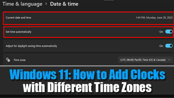 Windows 11: How to Add Clocks with Different Time Zones