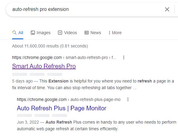 Auto refresh pro extension for Fiverr